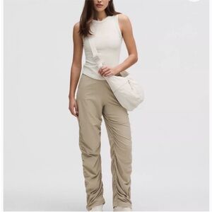 Lululemon Dance Studio Slim Fit High Rise Pants, Sheer Oak, Size XL